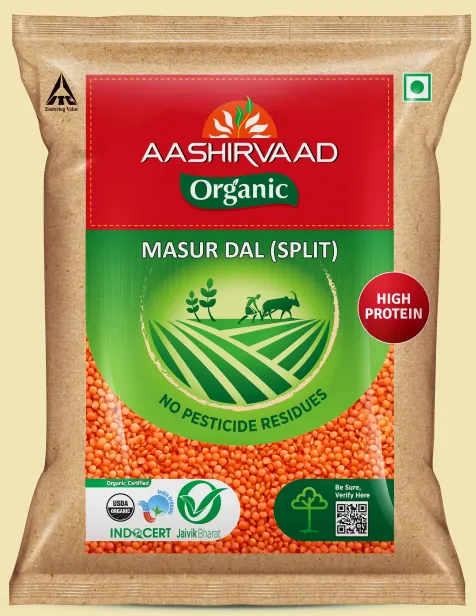 Aashirvaad Organic Masur Dal (Split)